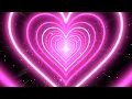 Download Lagu Heart Background💖Pink Tunnel Heart Background Screensaver Video Effects - Heart Lights Background