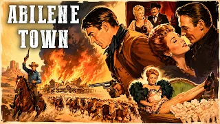 Abilene Town | Randolph Scott | Original | Romance | Action | Black & White | Western