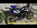 Bashan Motomax 250 1st ride and impressions Supermoto