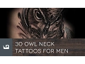 30 Owl Neck Tattoos For Men