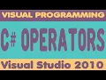 Lecture 8 Operators in c Visual Programming Tutorial Series B Engineer