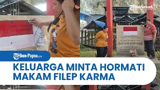 Makam Tokoh Aktivis Papua Filep Karma Dicat Merah Putih, Keluarga Minta Hormati Almarhum