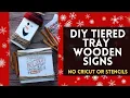 DIY Wooden Winter Signs No Cricut or Stencils Snowman Decor on a Budget