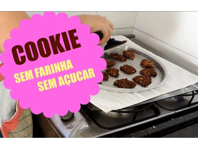 COOKIE SEM AÇUCAR E SEM FARINHA ALIMENTAÇÃO SAUDÁVEL