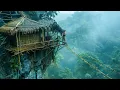 Lagu Bertahan Hidup Sendirian di Tebing Berbahaya dan Membangun Rumah Bambu dengan Alat Sederhana