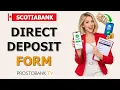 How to Set Up Direct Deposit Get Direct Deposit Form with Scotiabank CRA Enrolment Guide