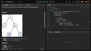 LeetCode 100 103 Same Tree Binary Tree Zigzag Level Order Traversal Beginner Solves LIVE