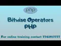 Bitwise Operators in PHP