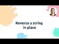 Reverse a string in place updated