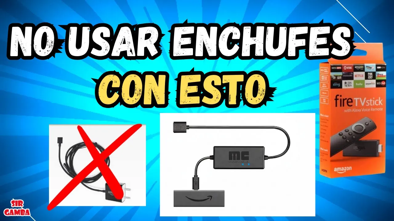 🔥 Fire TV Stick Así NO usarás cable de corriente | Mission Cables
