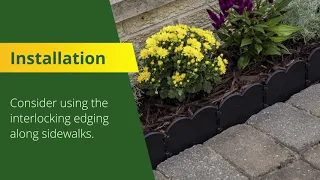 Valley View 10FT Interlocking Edging Demo Installation