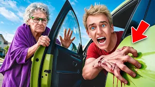 SCARY OLD LADY SLAMMED MY HAND in a SUPERCAR DOOR…