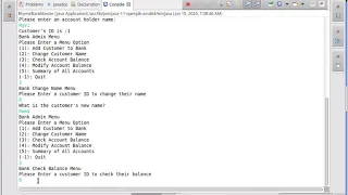 Basic Banking Application in Java