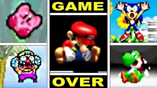 Classic Gameboy Advance Video Game Deaths Game Over Screens 