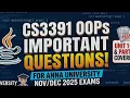 CS3391 Object oriented and programming Nov Dec-2025 important questions Anna university
