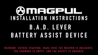 Magpul Instructions - B A D Lever