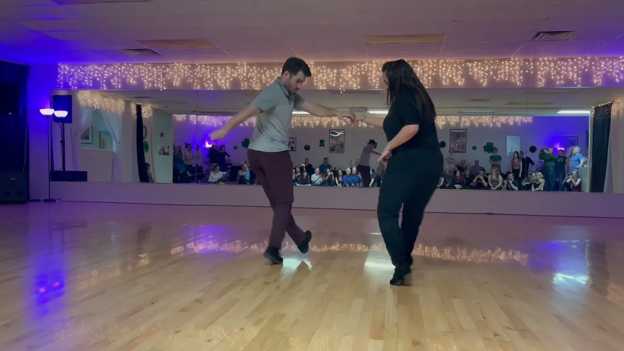 Improv West Coast Swing Dance - Ben Morris & Jennifer Deluca - Albuquerque 2023 Demo