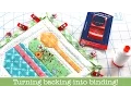 How to use Backing Fabric as your Binding on Quilts - Farm Girl Vintage Potholders