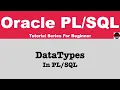 DataTypes In PLSQL by KSDTechno Space