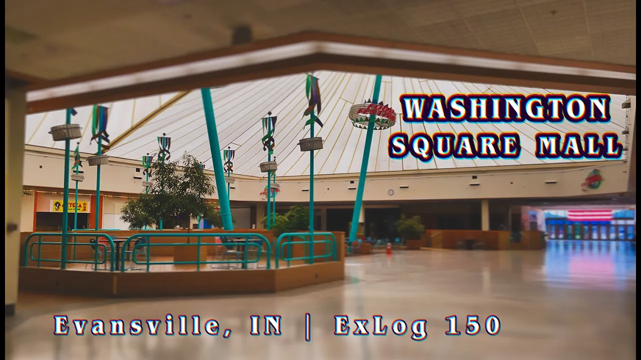 Washington Square Mall - Evansville, IN | a tented masterpiece soaked in neon | ExLog 150