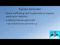 Express Generator - Server-side Development with NodeJS Express and MongoDB