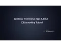 Windows 10 Universal Apps - SQLite in UWP