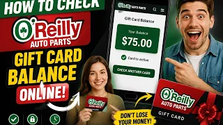 How to check O Reilly gift card balance online