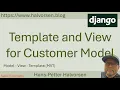 Django Template and View for Customer Model Django Tutorial - Part 7