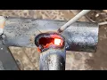 Very few people know the technique of welding thin pipes