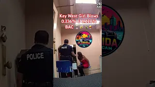 Key West Florida girl after a night out drinking with friends