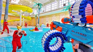 nerf war water park u0026 spa battle nerf first person shooter 
