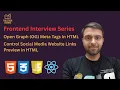 HTML Open Graph Meta Tags og title og description og image og url Social Media Link s