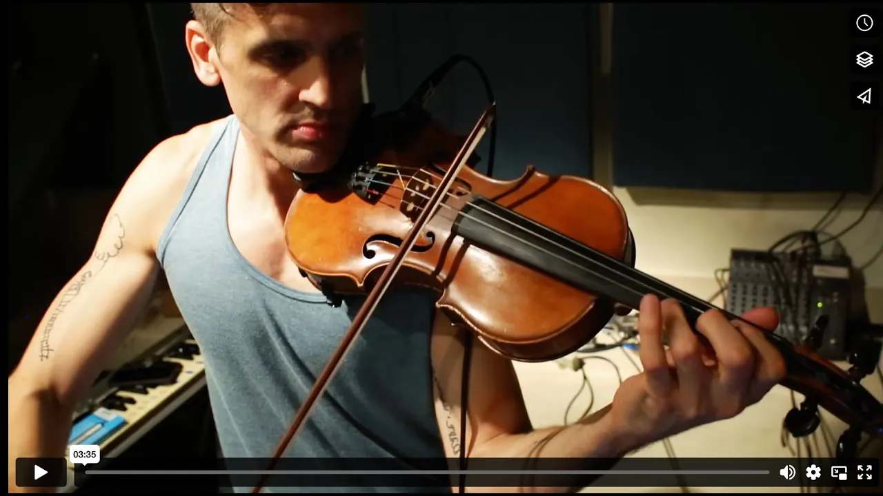 Inside “I, Autocorrelations”: the mirrored violin Inside “I, Autocorrelations”: the mirrored violin