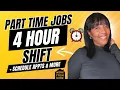4 Hour Shift Schedule Appts Part Time Work From Home Jobs 2025