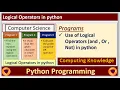 Logical Operators in python Python Tutorial for Beginners AND OR NOT Operators in python