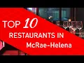 Top 10 best Restaurants in McRae-Helena Georgia