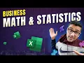 Business Math Statistics Using Excel For Data Analysts and Data Scientists