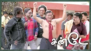 prathi gnayiru 9 30 to 10 00 tamil movie scene title credit u0026 karunas teasing venniradai moorthy