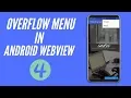 Overflow Menu In Webview Android Studio