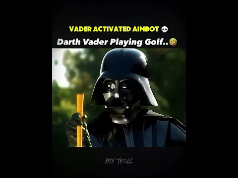 Regular Golfers vs Darth Vader's Aimbot ππ₯ #shorts #golf #starwars