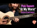 At My Worst Guitar Tutorial - Pink Sweat$ - Rhythm \u0026 Lead Lesson