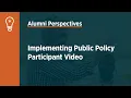 Implementing Public Policy Participant