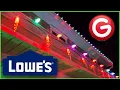 Lowe 2024 LED LIGHTSHOW C9 Christmas Lights Roof Lightshow Up Close Demonstration