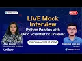 Python Pandas with Data Scientist at Unilever Newton School