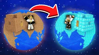 فلم ماين كرافت كوكب اخي الغني الدايموند ضد كوكبي الفقير الديرت Minecraft Movie 