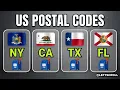 Postal code of Every US State