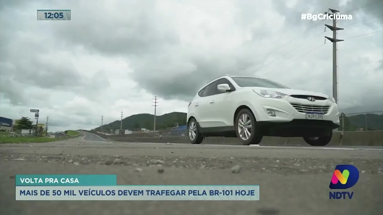 Mais de 50 mil veículos devem trafegar no trecho Sul da BR-101 nesta quarta-feira