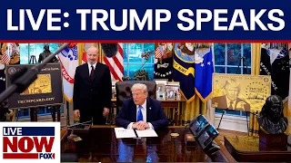 President Trump makes announcement from Oval Office