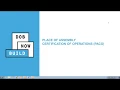 DOB NOW Build - PA Request Print a Place of Assembly Certificate of Operations