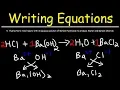 How To Write Chemical Equations From Word Descriptions